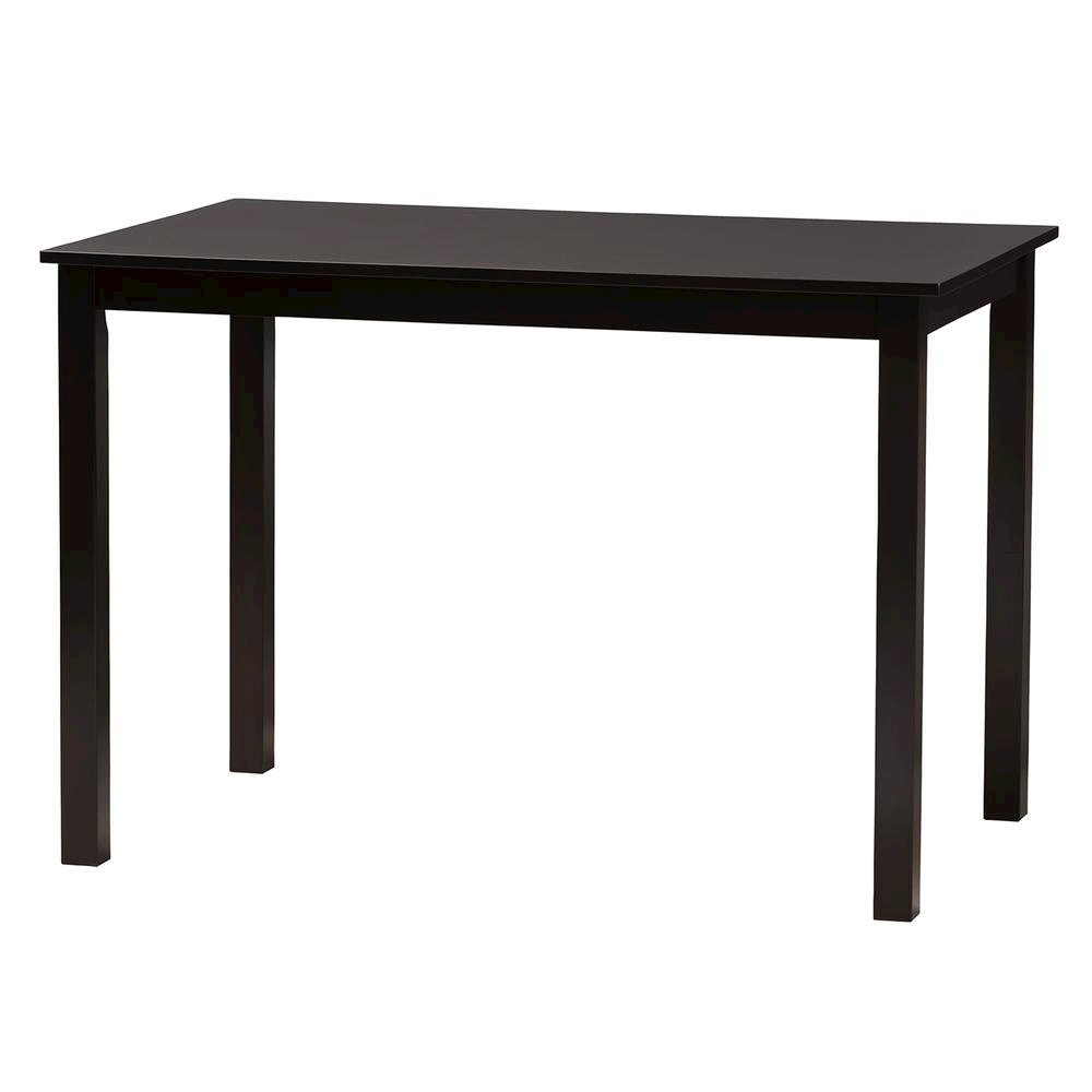 Genesis Modern Grey Fabric and Dark Brown Finished Wood 5-Piece Dining Set. Picture 13