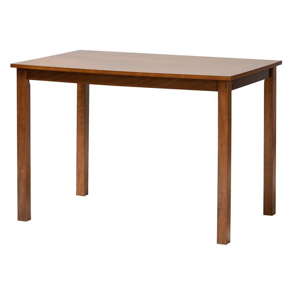 Genesis Modern Grey Fabric and Walnut Brown Finished Wood 5-Piece Dining Set. Picture 13