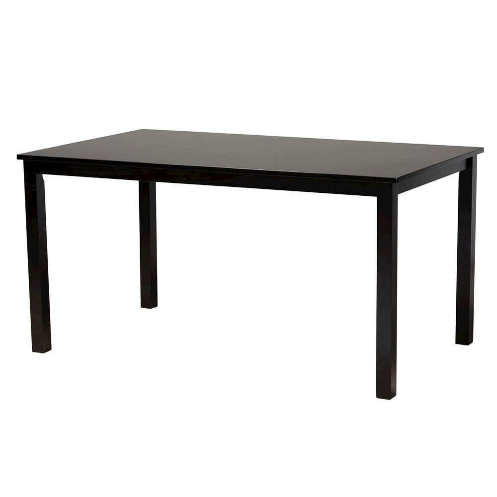 Beige Fabric and Espresso Brown Finished Wood 6-Piece Dining Set. Picture 16