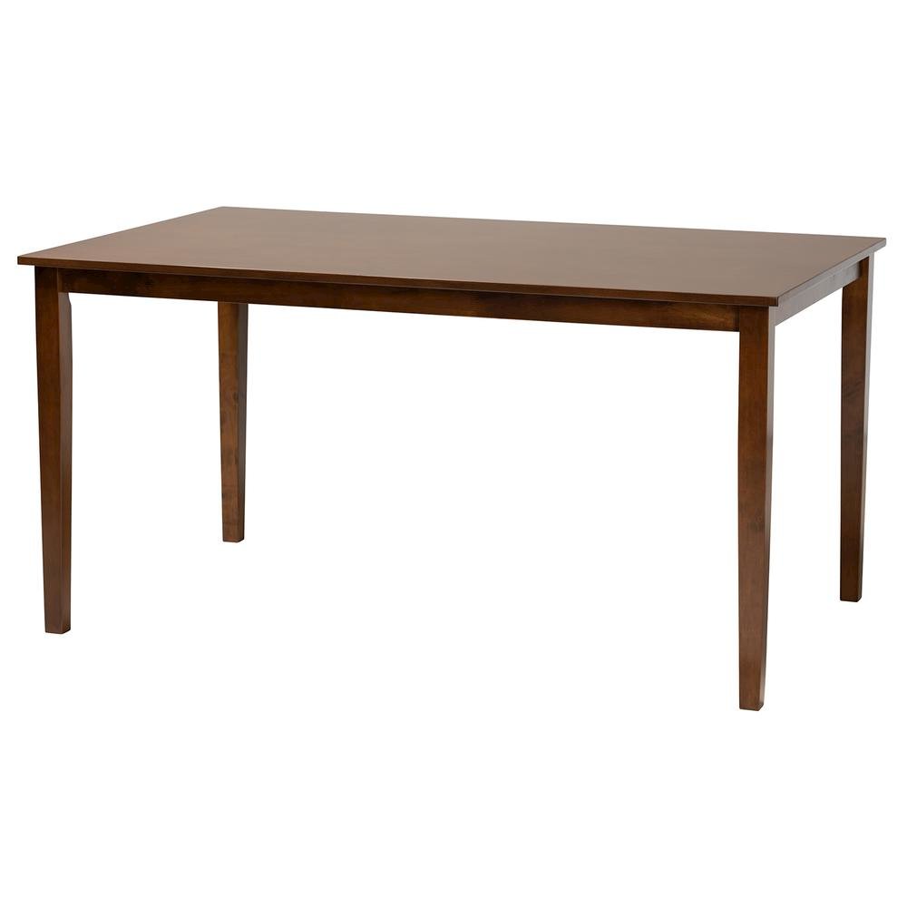 Abigail Modern Grey Fabric and Walnut Brown Finished Wood 6-Piece Dining Set. Picture 15