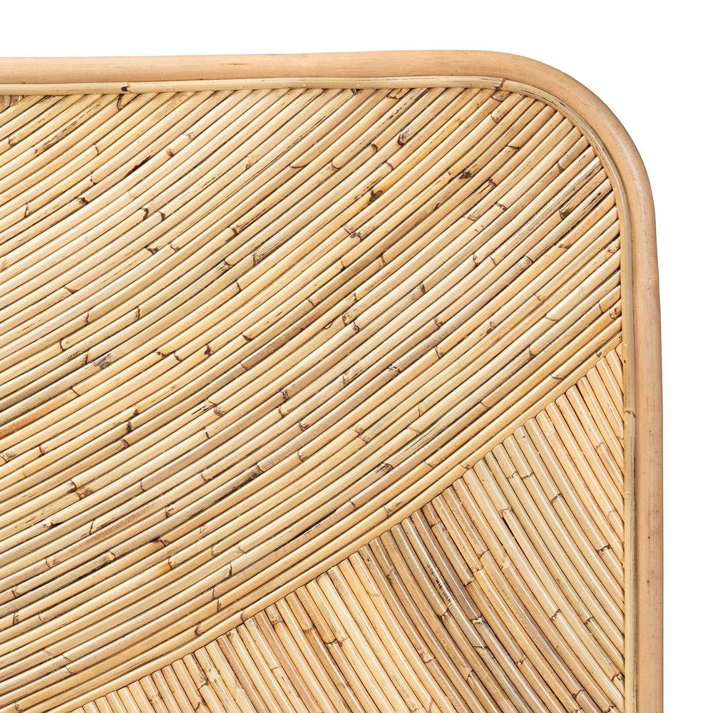 Bohemian Natural Brown Rattan Queen Size Standalone Headboard. Picture 11