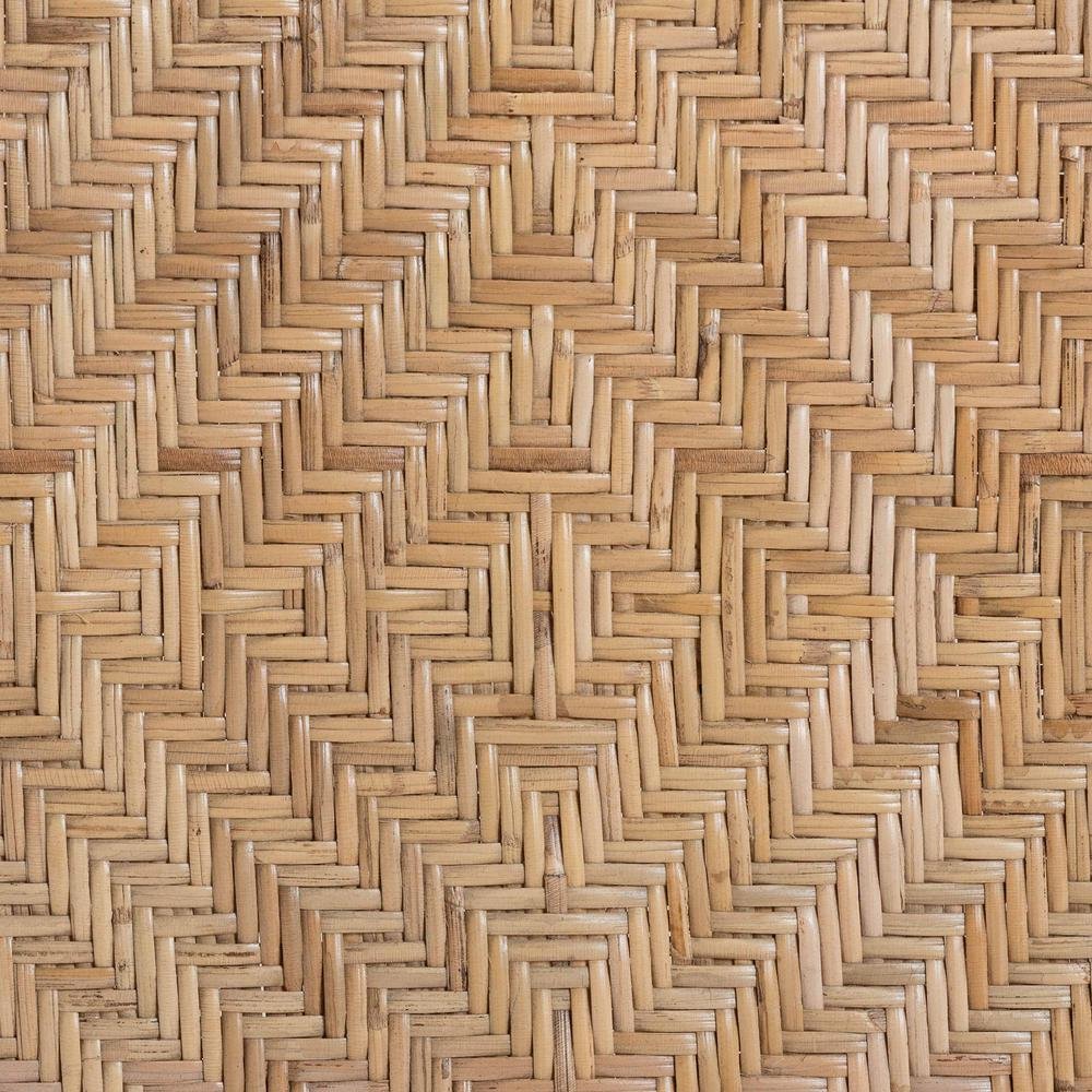Two-Tone Black and Natural Brown Rattan Dining Chair. Picture 17