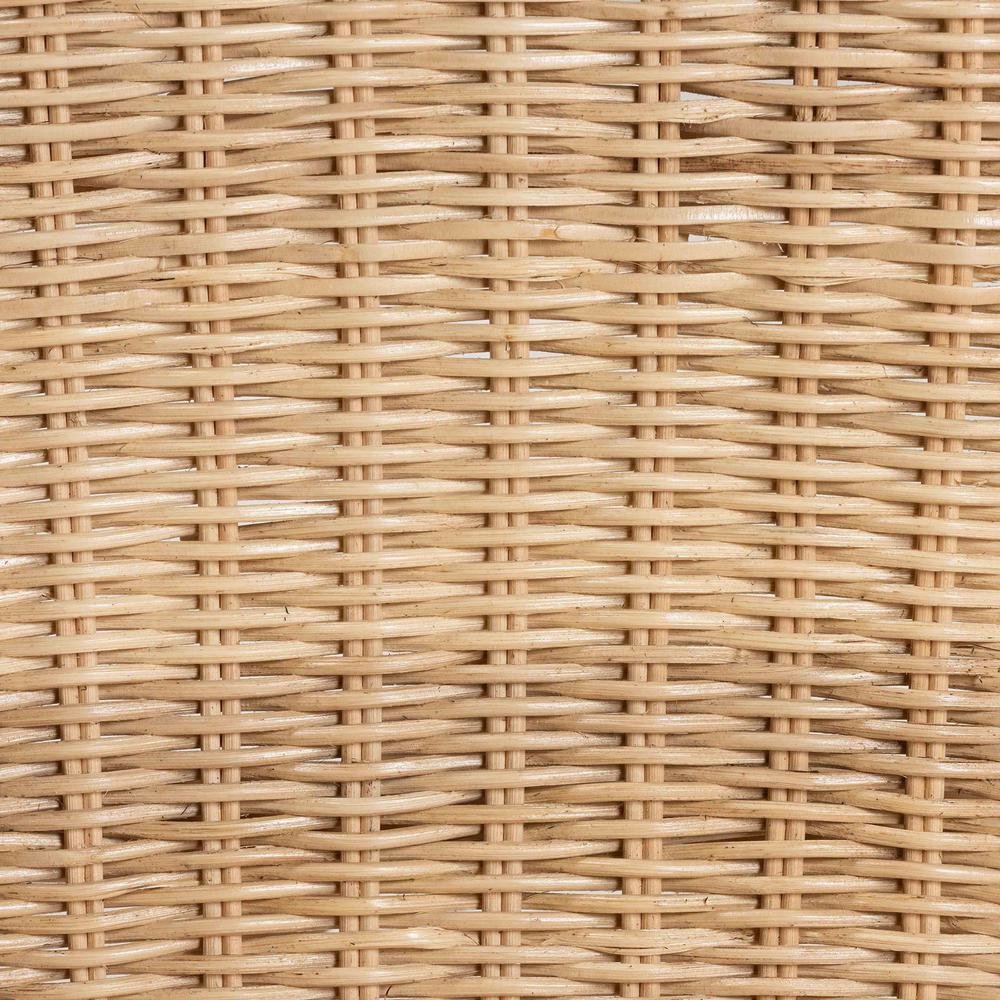 Bohemian Natural Brown Rattan 2-Piece Dining Chair Set. Picture 15