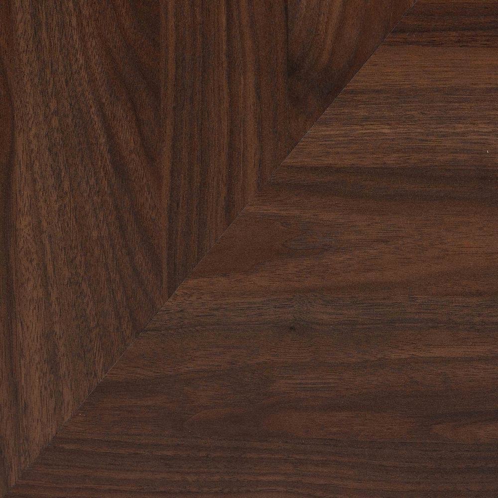 Transitional Walnut Brown Finished Wood Shoe Cabinet. Picture 18