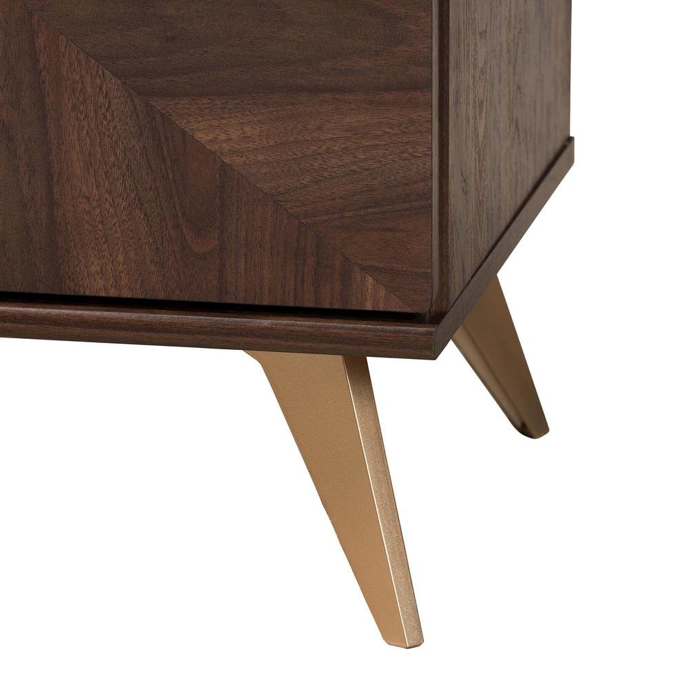 Transitional Walnut Brown Finished Wood 6-Drawer Dresser. Picture 16