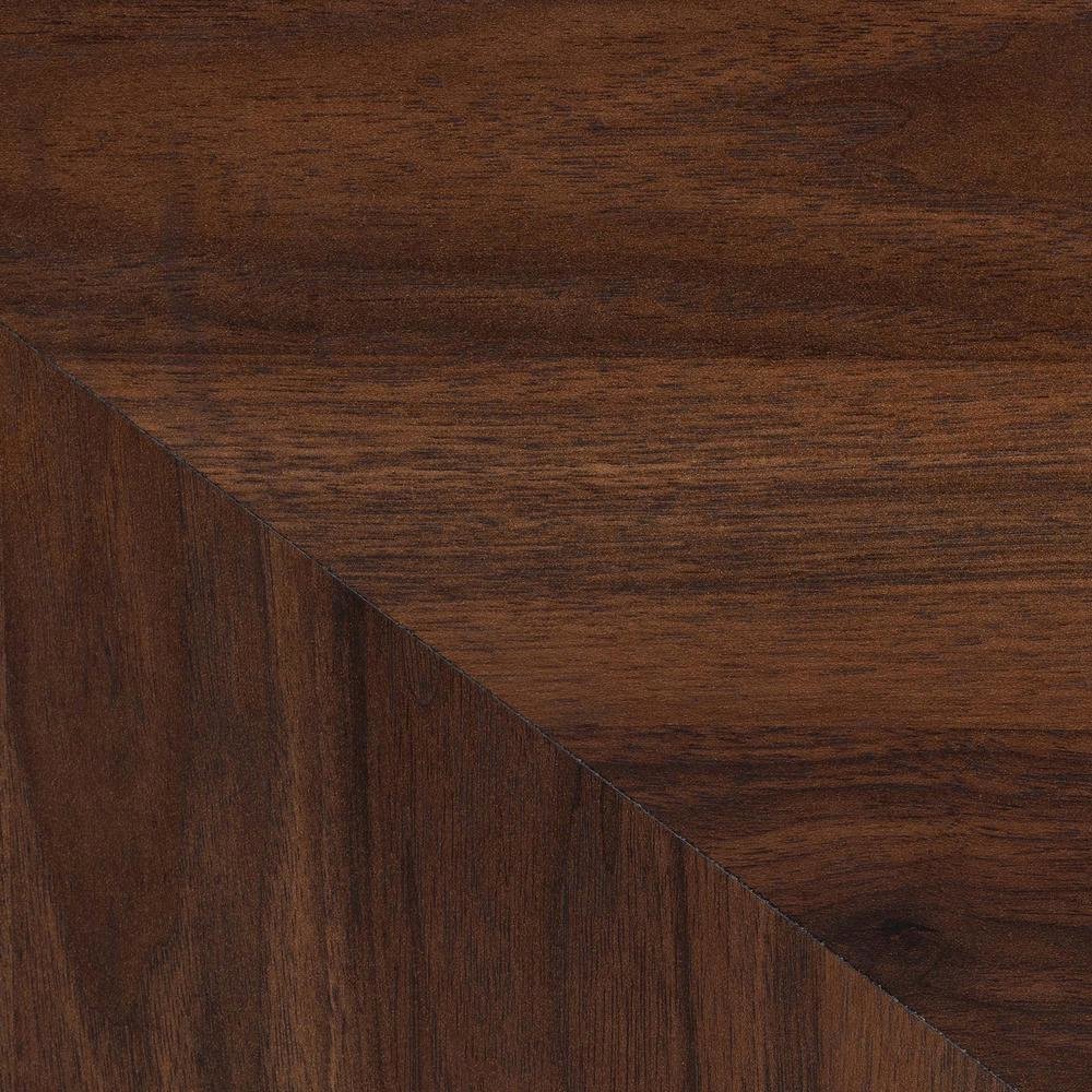 Transitional Walnut Brown Finished Wood 6-Drawer Dresser. Picture 17