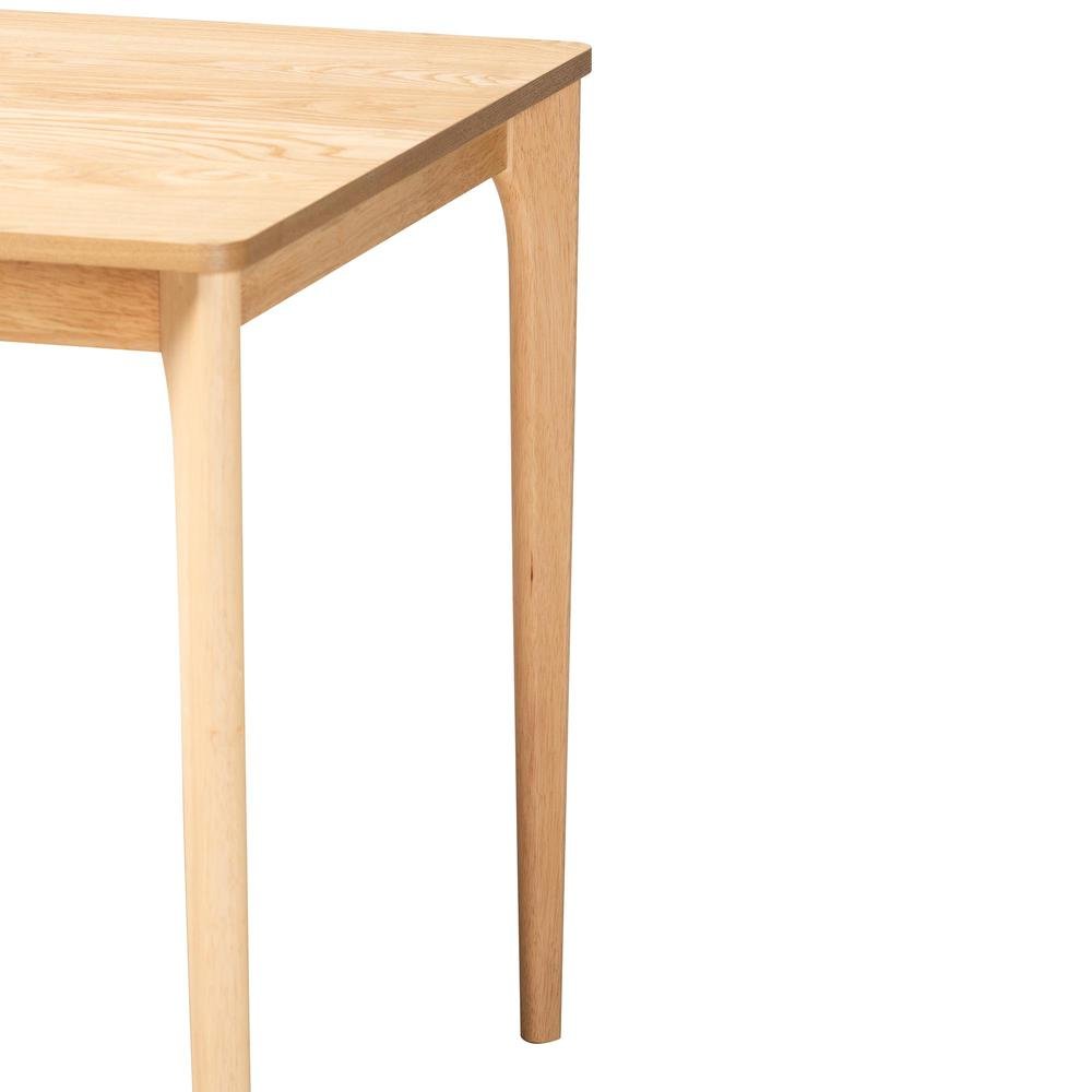 Baxton Studio Sherwin Mid-Century Modern Natural Oak Finished Wood Dining Table. Picture 13