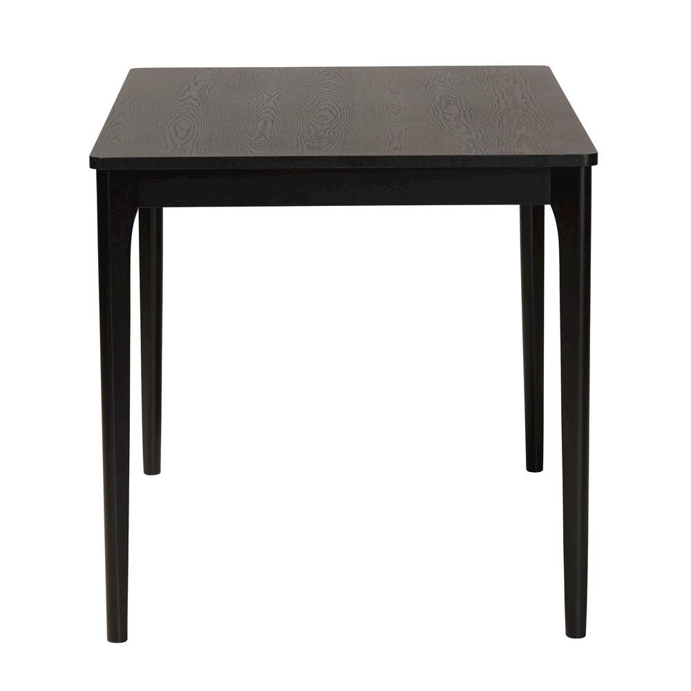 Baxton Studio Sherwin Mid-Century Modern Black Finished Wood Dining Table. Picture 12