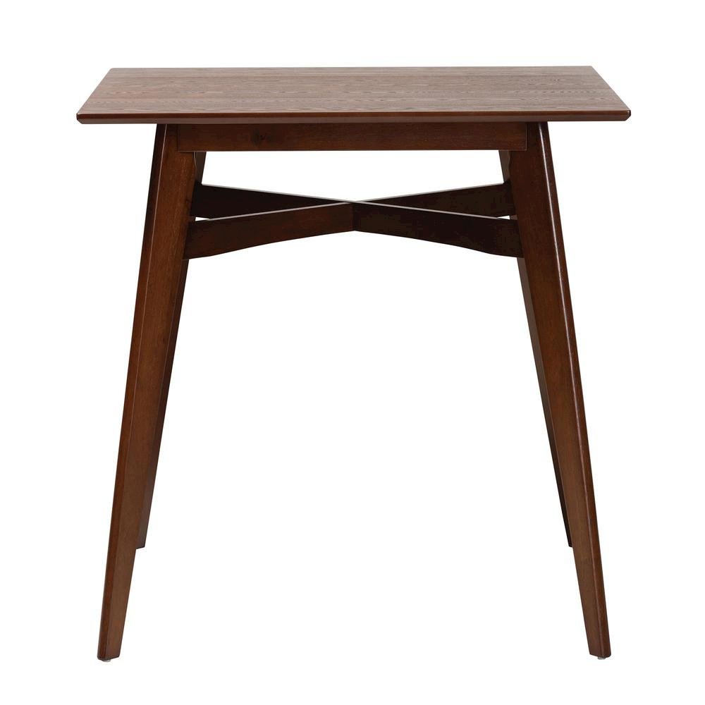 Leena Mid-Century Modern Walnut Brown Finished Wood Counter Height Pub Table. Picture 10