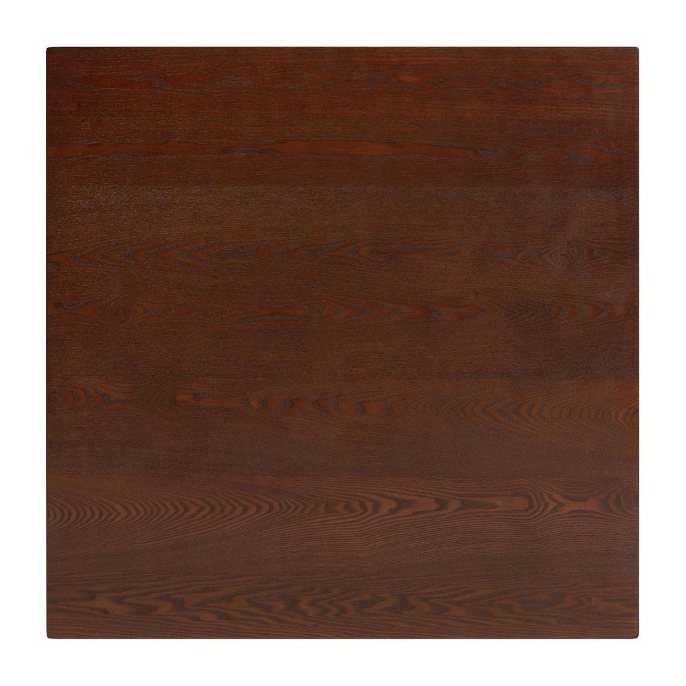 Leena Mid-Century Modern Walnut Brown Finished Wood Counter Height Pub Table. Picture 12