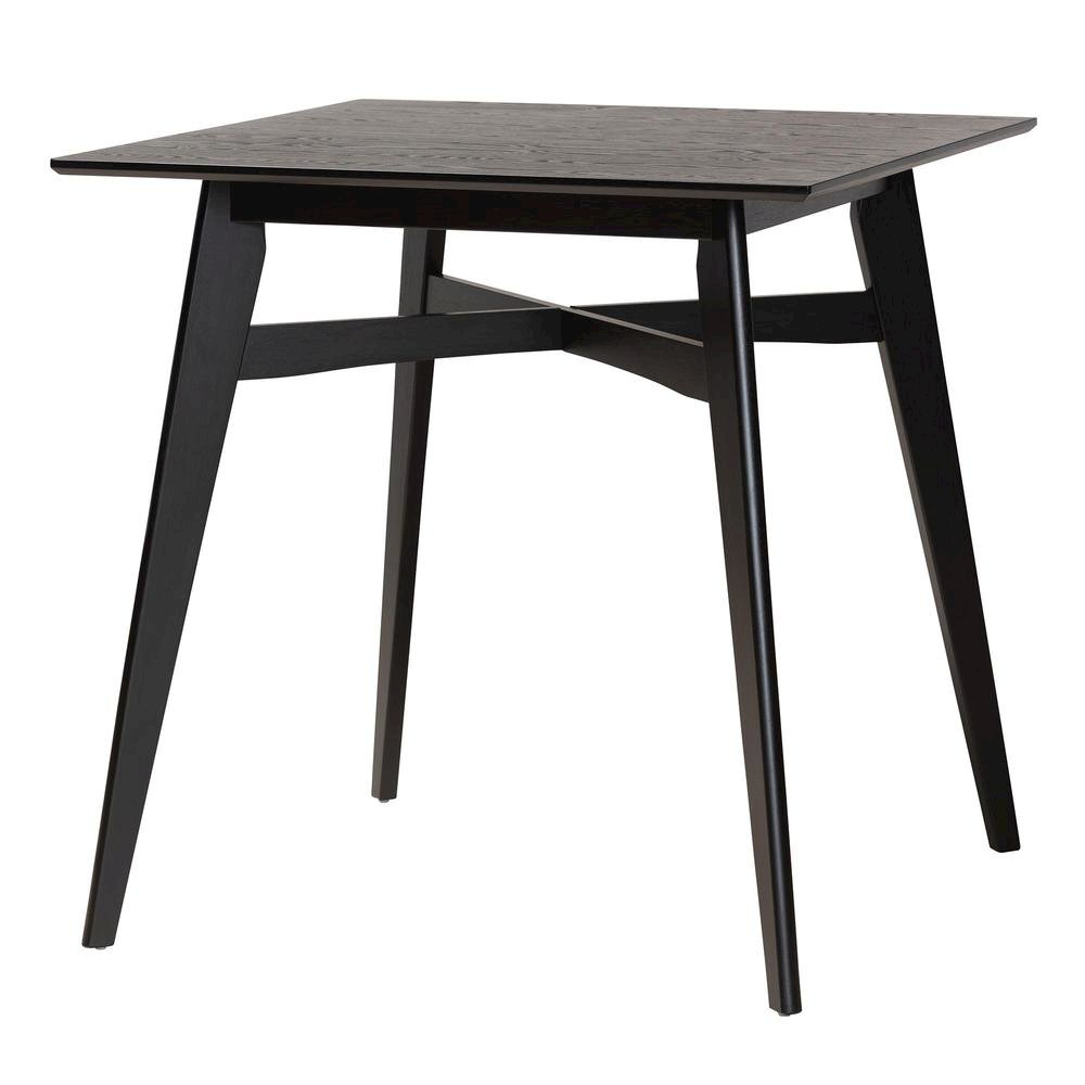 Leena Mid-Century Modern Black Finished Wood Counter Height Pub Table. Picture 9