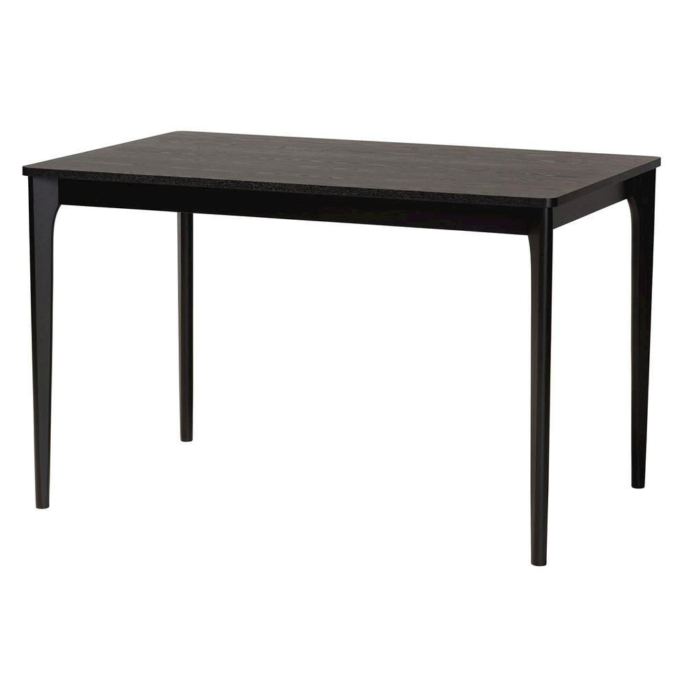 Cream Fabric and Black Finished Wood 5-Piece Dining Set. Picture 13