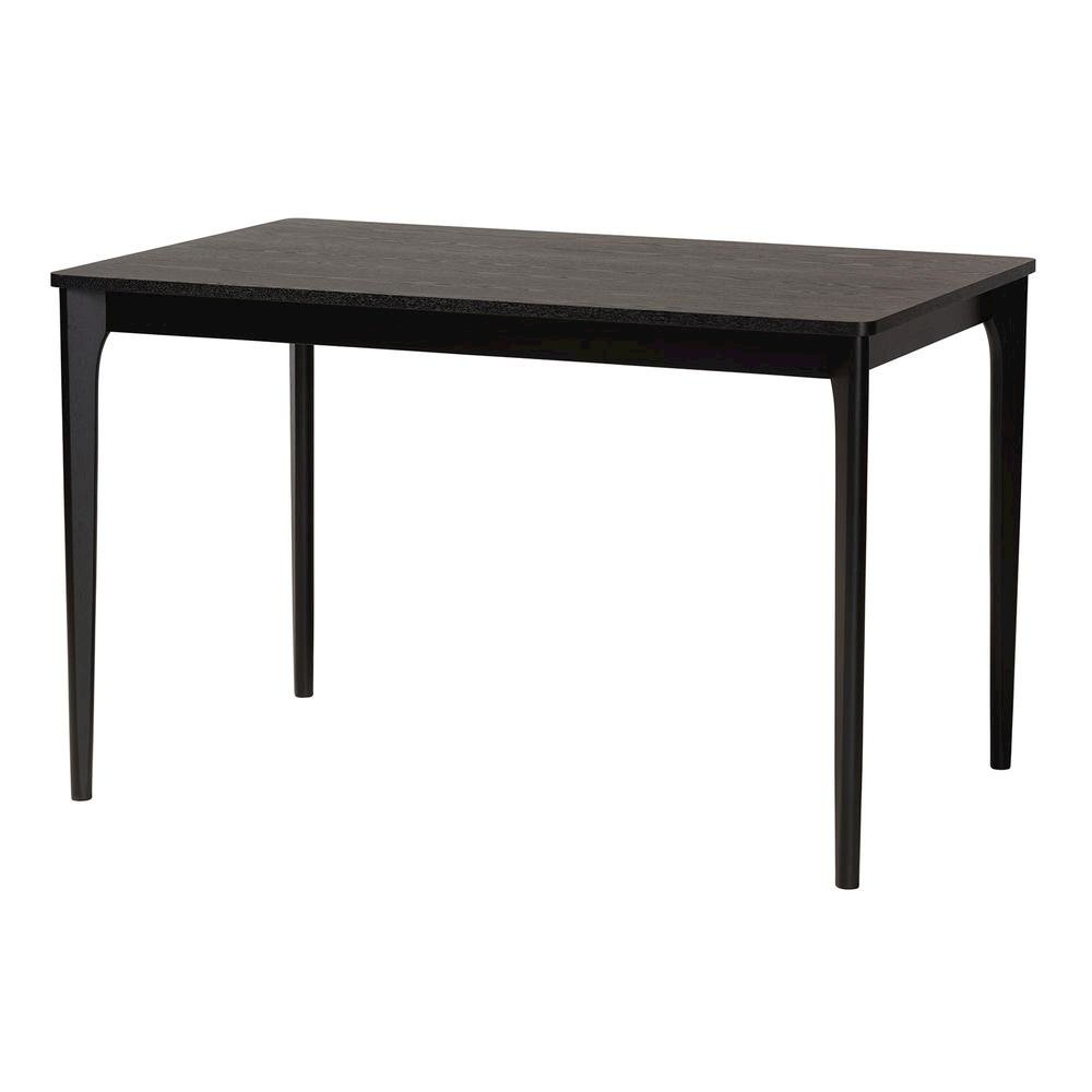 Cream Fabric and Black Finished Wood 5-Piece Dining Set. Picture 13