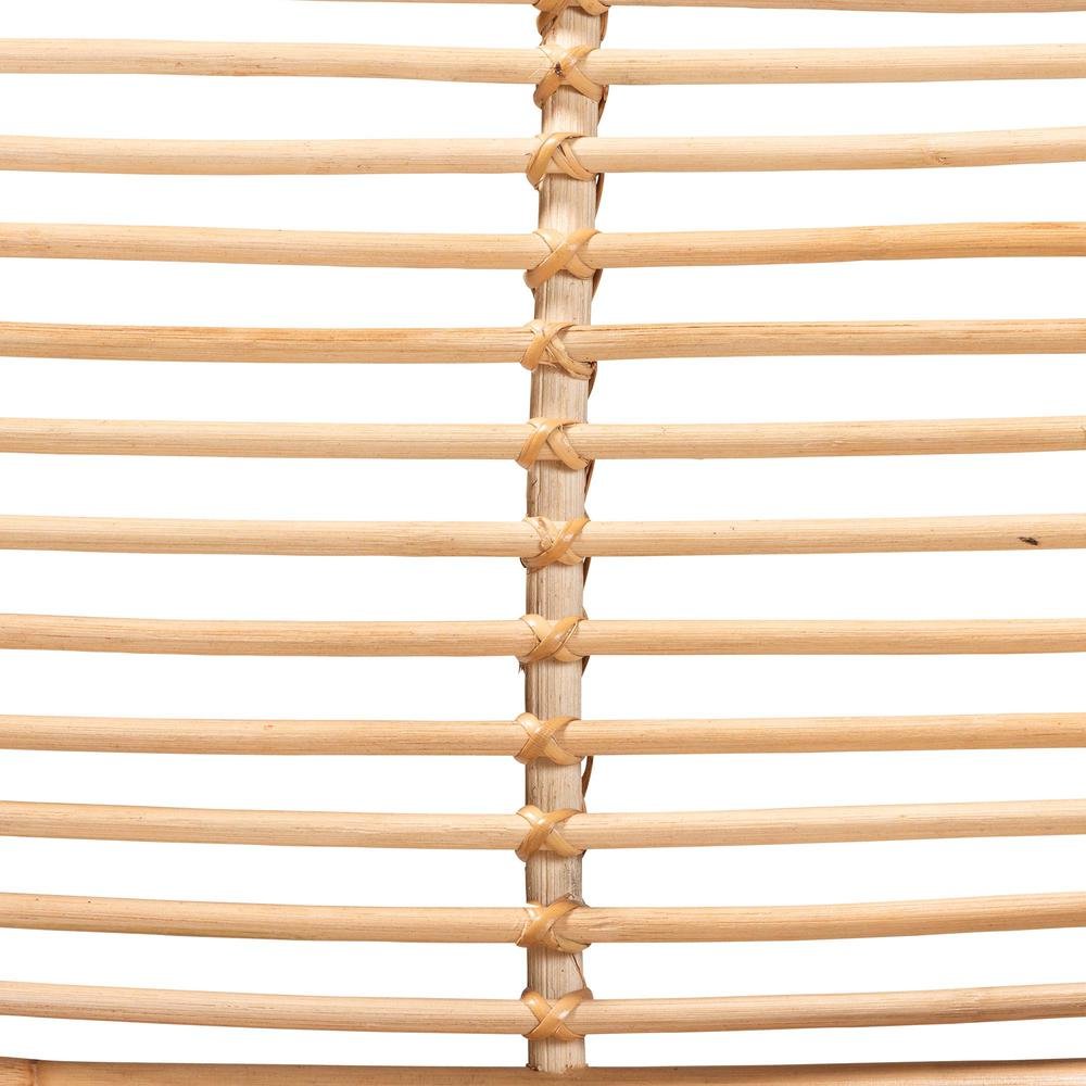 bali & pari Seminyak Modern Bohemian Natural Rattan Lounge Chair. Picture 17