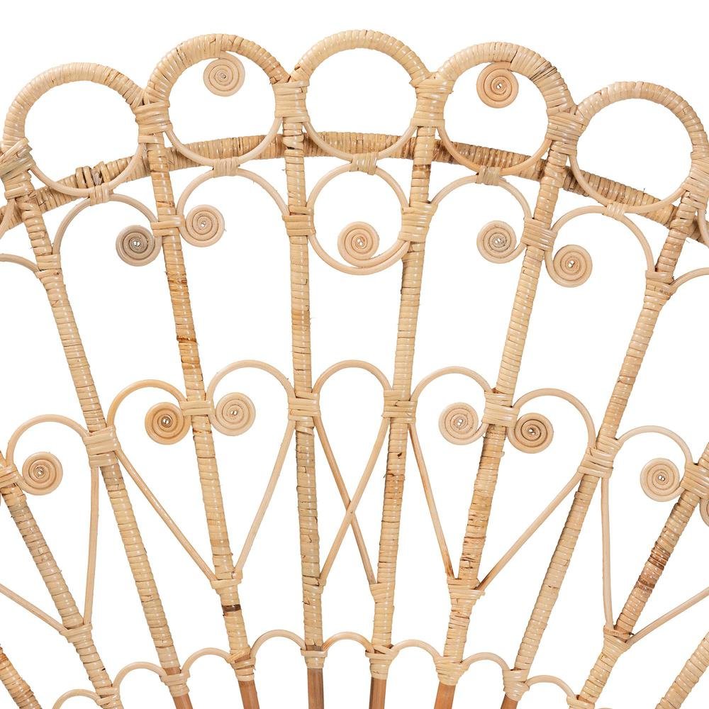 Bohemian Natural Brown Rattan Queen Size Standalone Headboard. Picture 10
