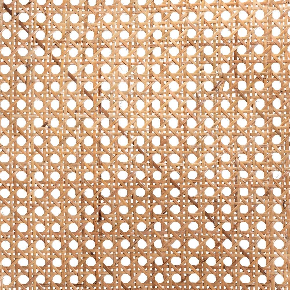 Bohemian Two-Tone Black and  Natural Brown Rattan Dining Chair. Picture 16
