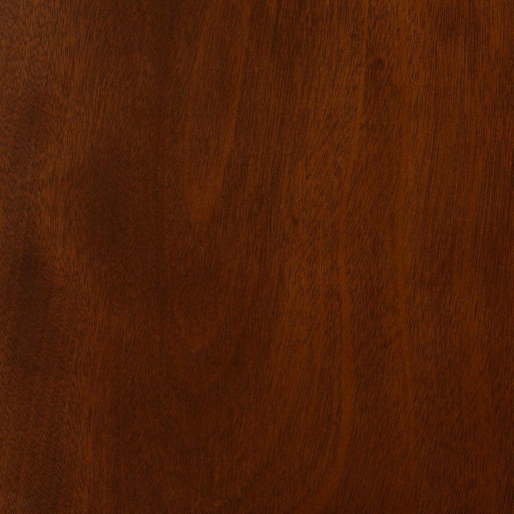 Walnut Brown Finished Wood and Rattan 5-Piece Dining Set. Picture 17