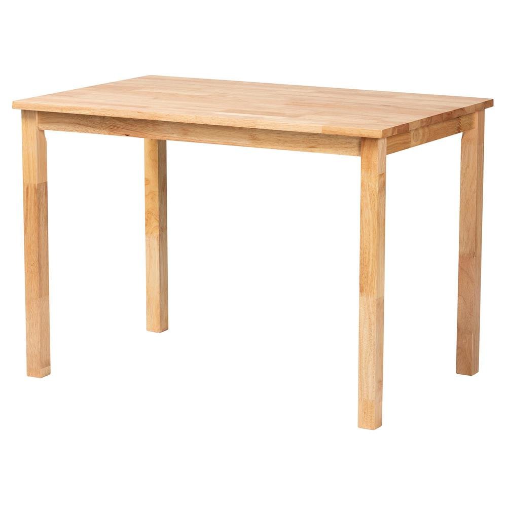 Baxton Studio Eveline Modern Natural Brown Finished Wood 43-Inch Dining Table. Picture 10