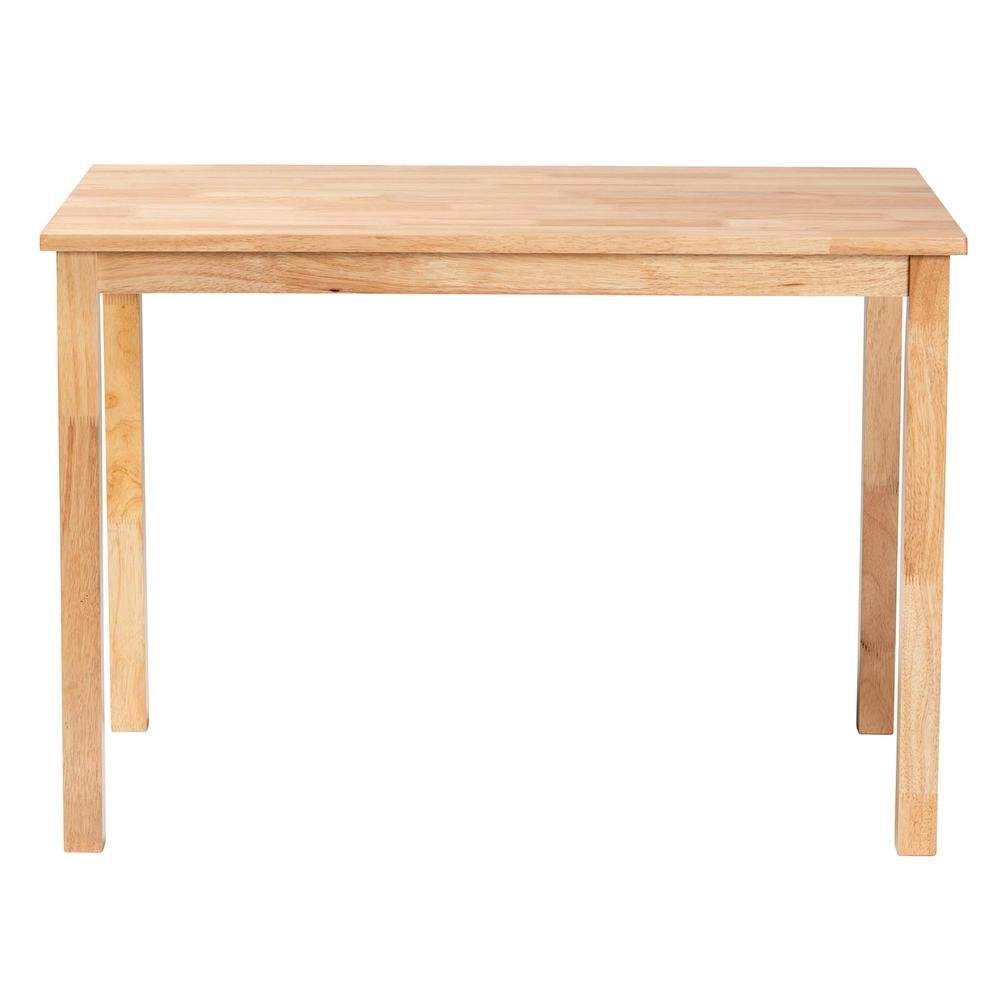 Baxton Studio Eveline Modern Natural Brown Finished Wood 43-Inch Dining Table. Picture 11