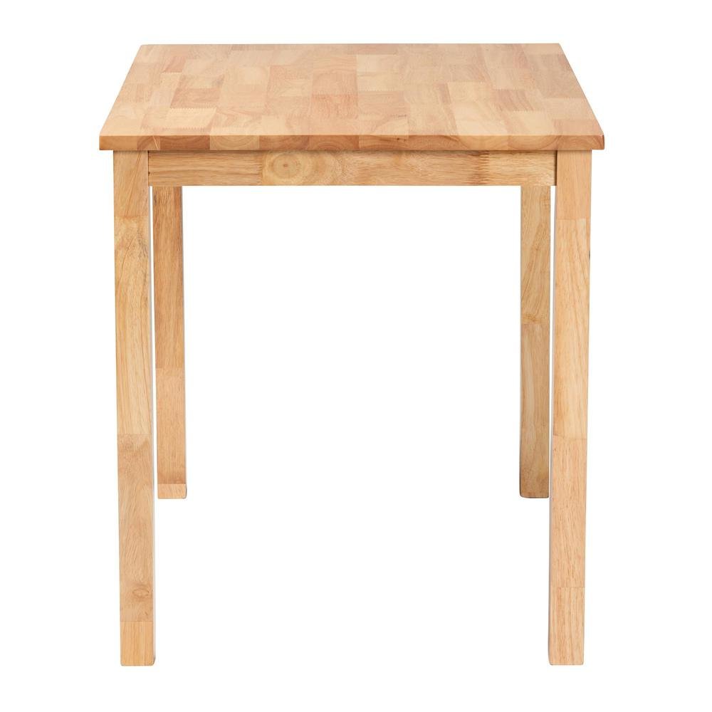Baxton Studio Eveline Modern Natural Brown Finished Wood 43-Inch Dining Table. Picture 12