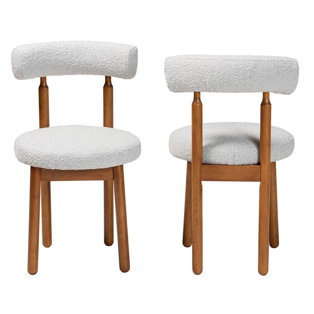Walnut Brown Finished Wood 2-Piece Dining Chair Set. Picture 11