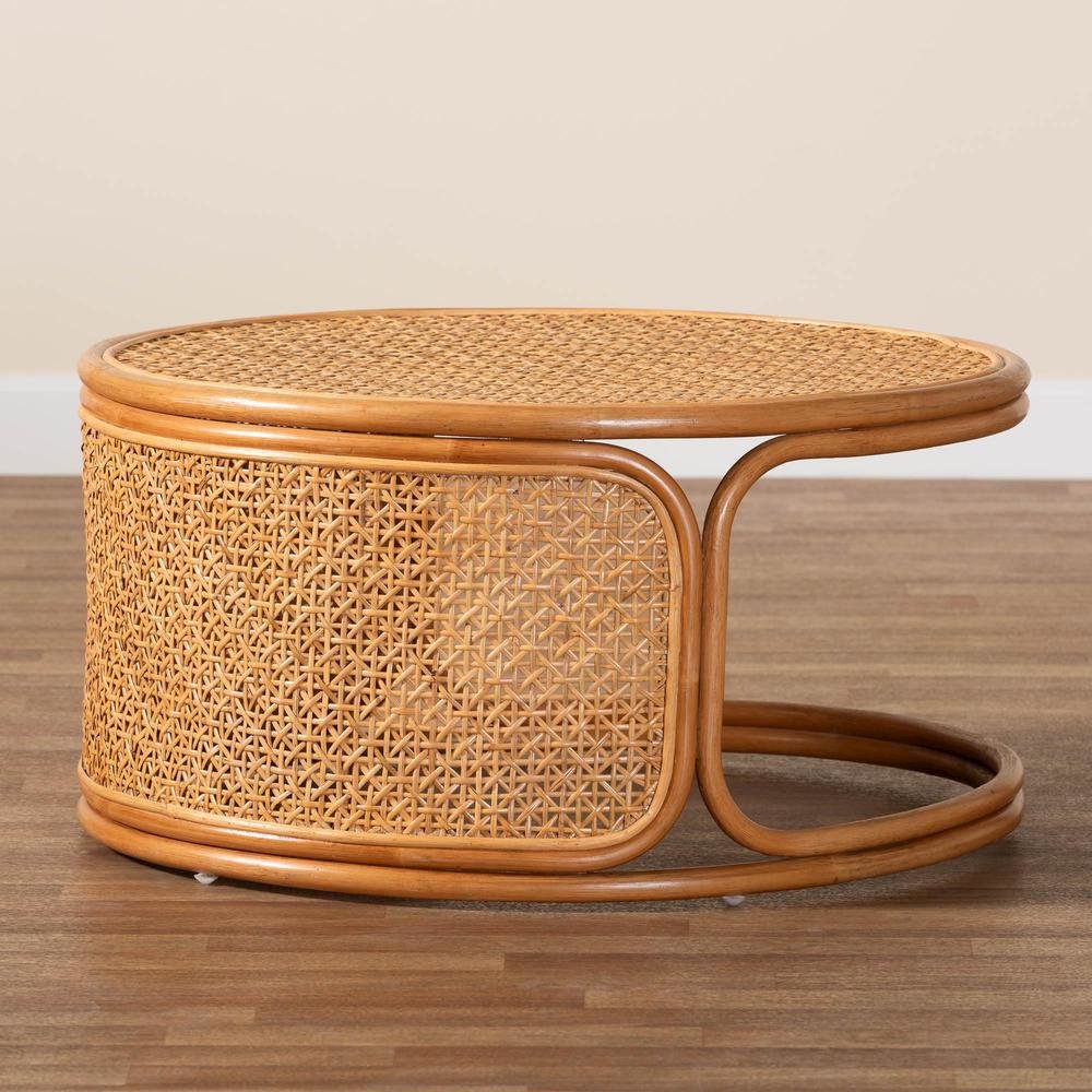 Eldon Bohemian Honey Rattan Coffee Table. Picture 15