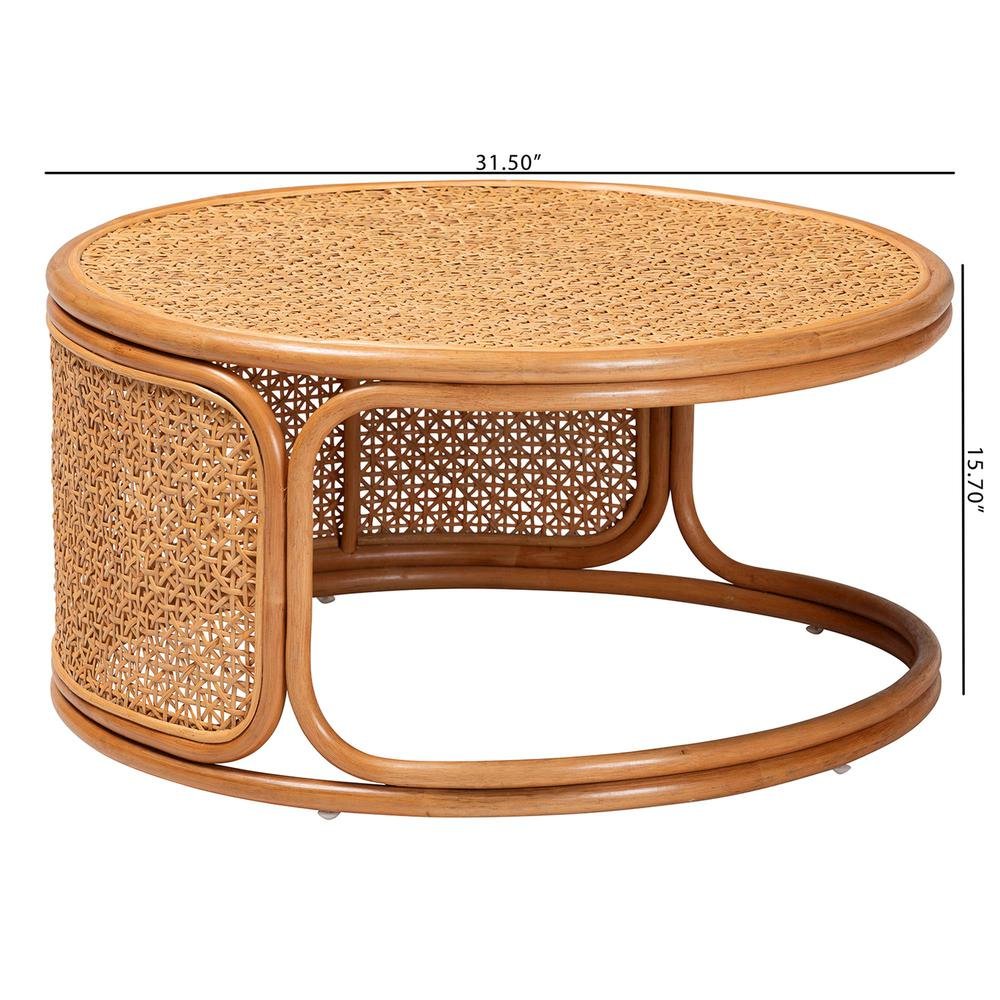 Eldon Bohemian Honey Rattan Coffee Table. Picture 16
