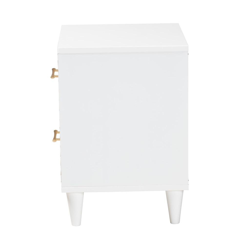 Baxton Studio Louetta Carved Contrasting Nightstand. Picture 13