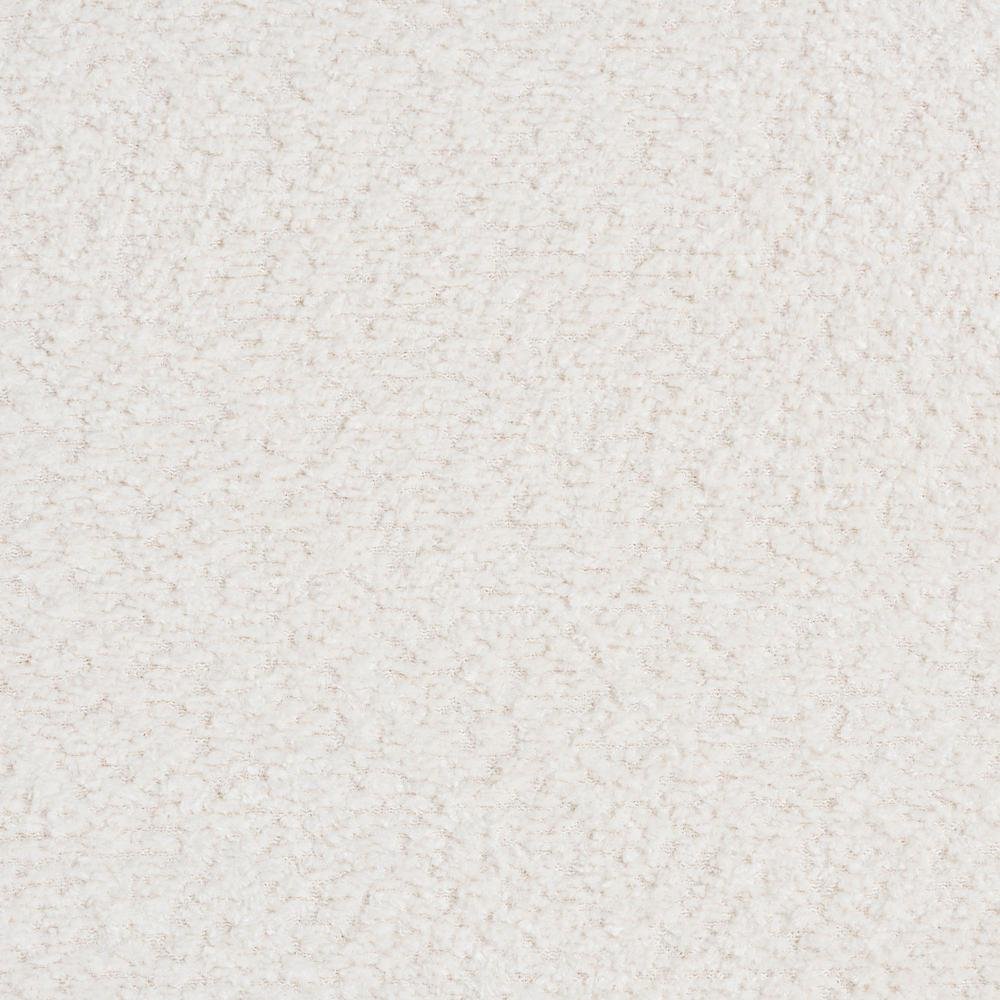 Bonilla Modern White Teddy-Bear Fabric and Rubberwood 2-Drawer Nightstand. Picture 15