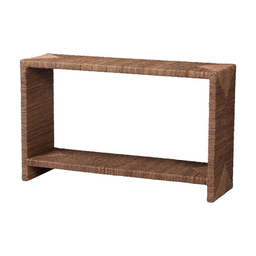 Liza Bohemian Natural Seagrass Console Table. Picture 9