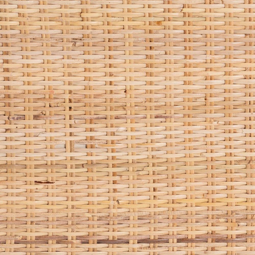 Kalimantan Bohemian Light Honey Rattan and Acacia Wood Console Table. Picture 15