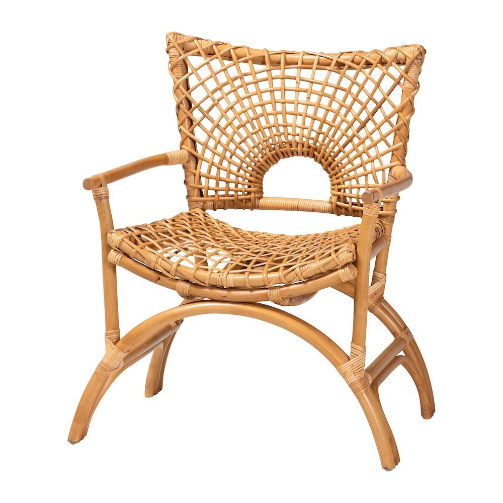 Mamba Bohemian Natural Rattan Arm Chair. Picture 11