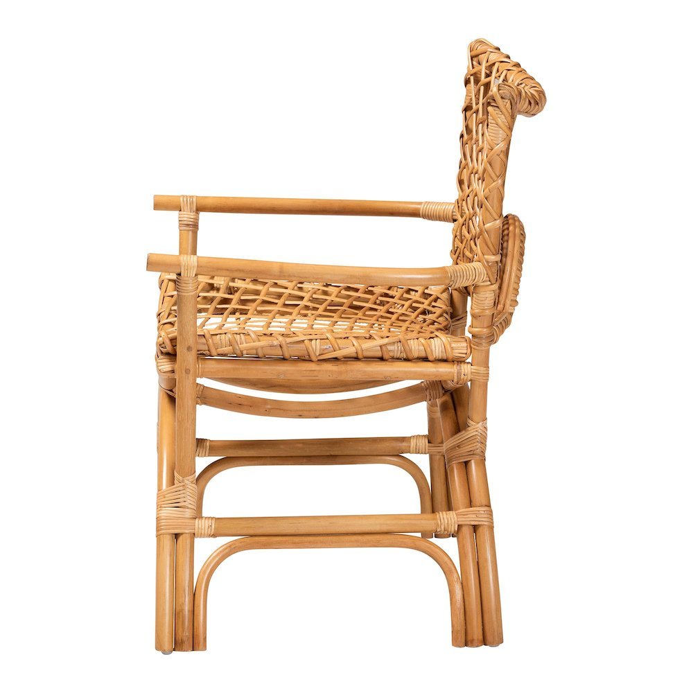 Mamba Bohemian Natural Rattan Arm Chair. Picture 13