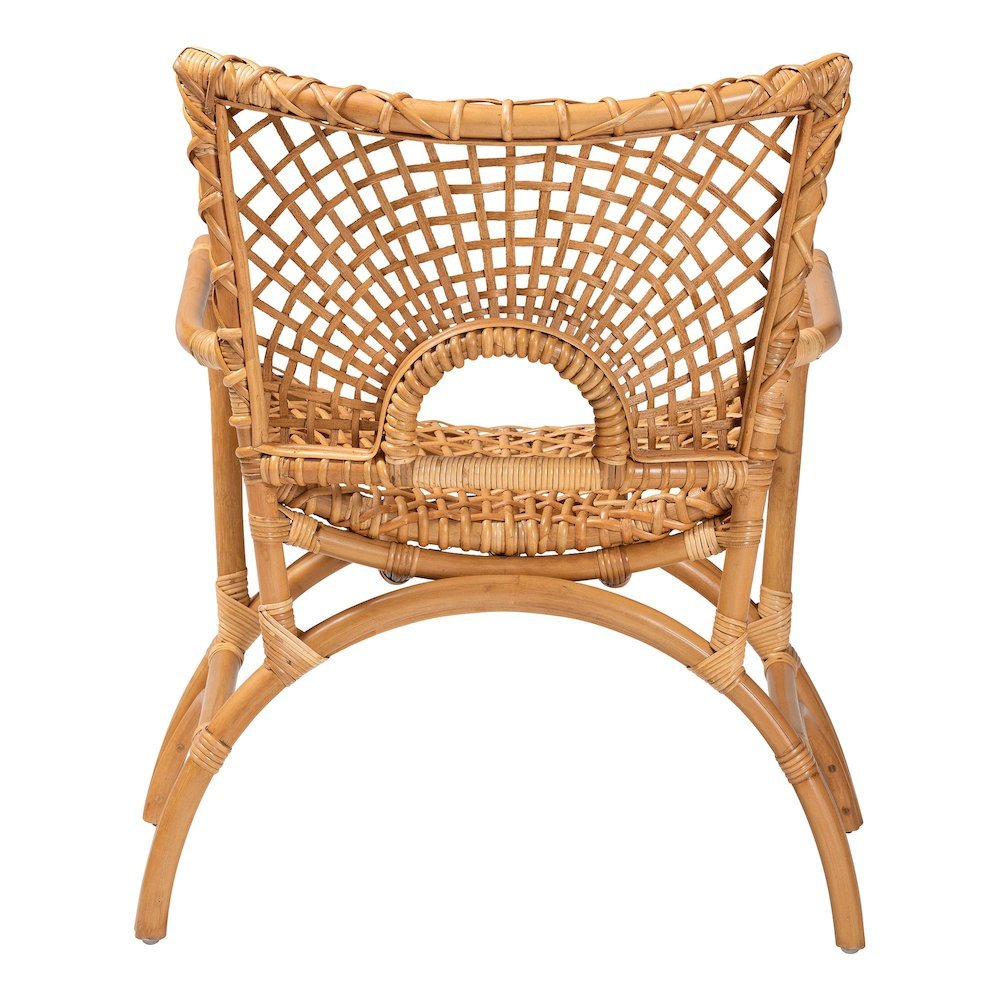 Mamba Bohemian Natural Rattan Arm Chair. Picture 14