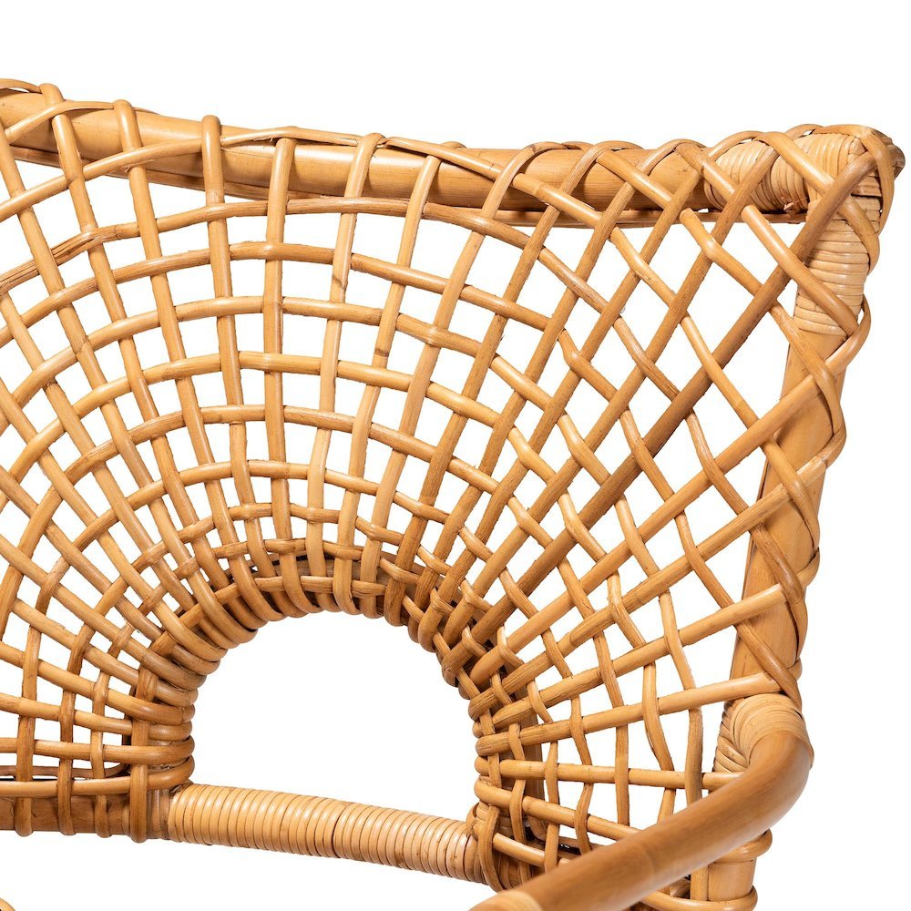 Mamba Bohemian Natural Rattan Arm Chair. Picture 15