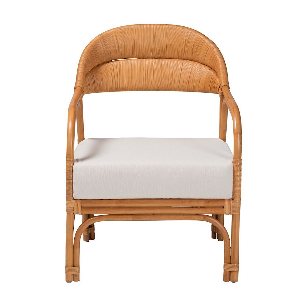 Marisa Bohemian Light Honey Rattan Arm Chair. Picture 12
