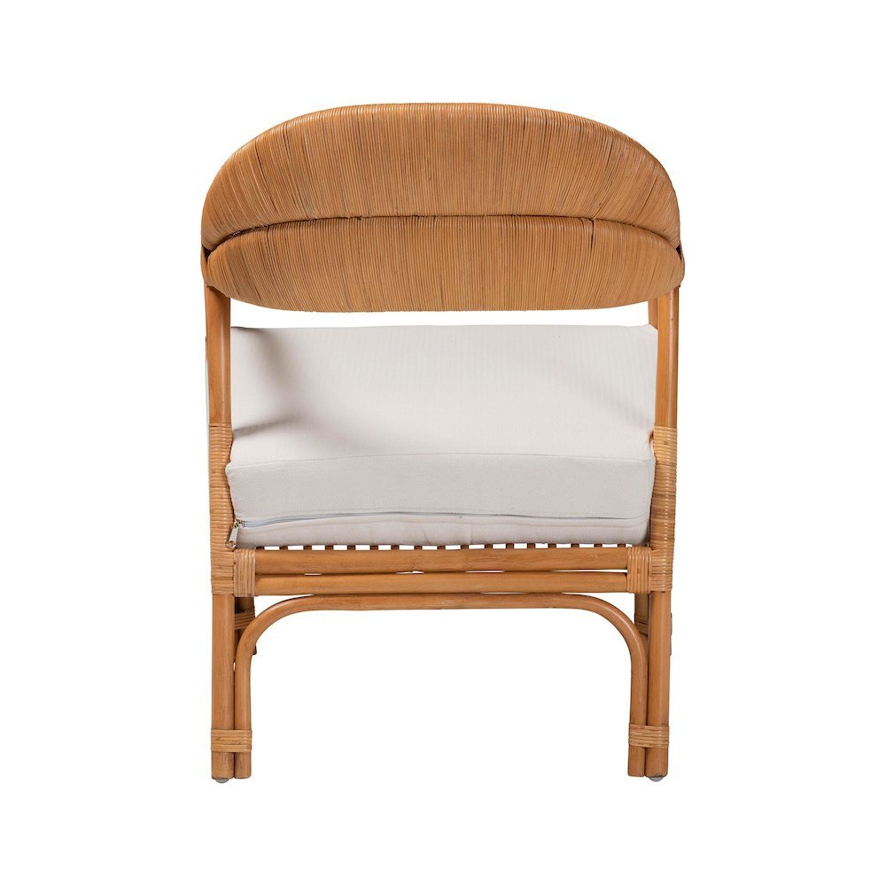 Marisa Bohemian Light Honey Rattan Arm Chair. Picture 14