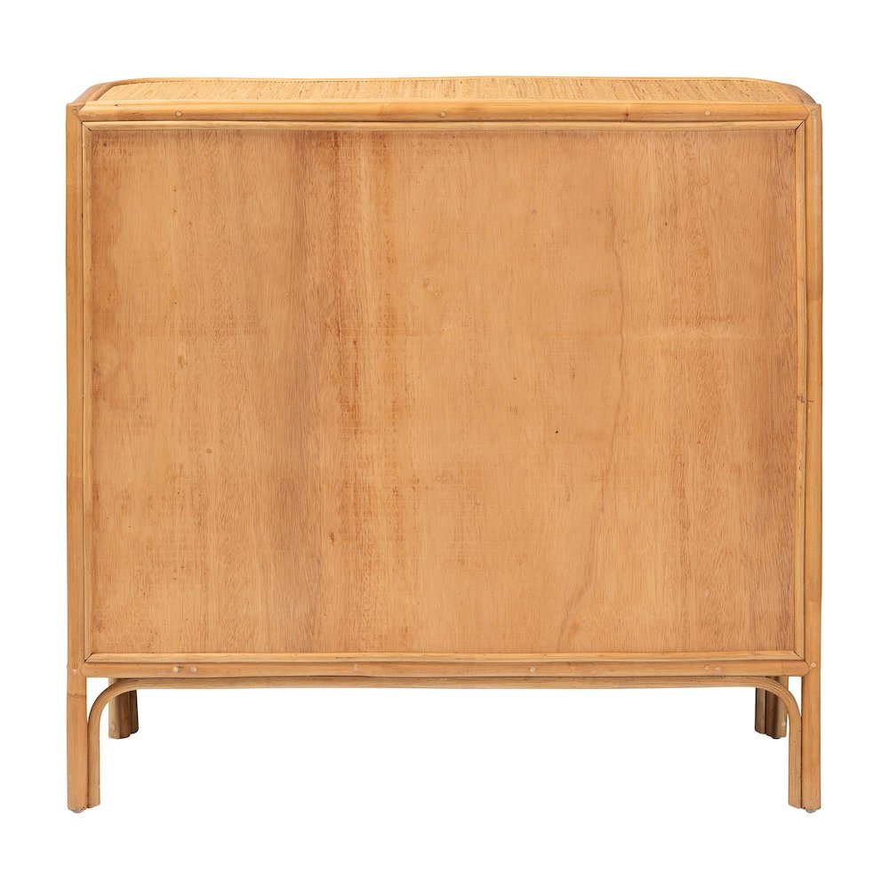 Radenza Bohemian Light Honey Rattan 3-Drawer Storage Cabinet. Picture 16