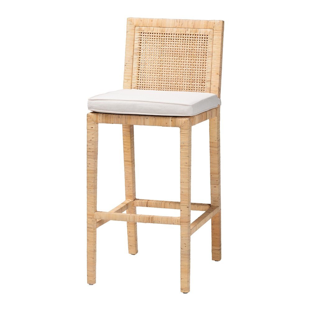 Sofia Bohemian Natural Rattan Bar Stool. Picture 11