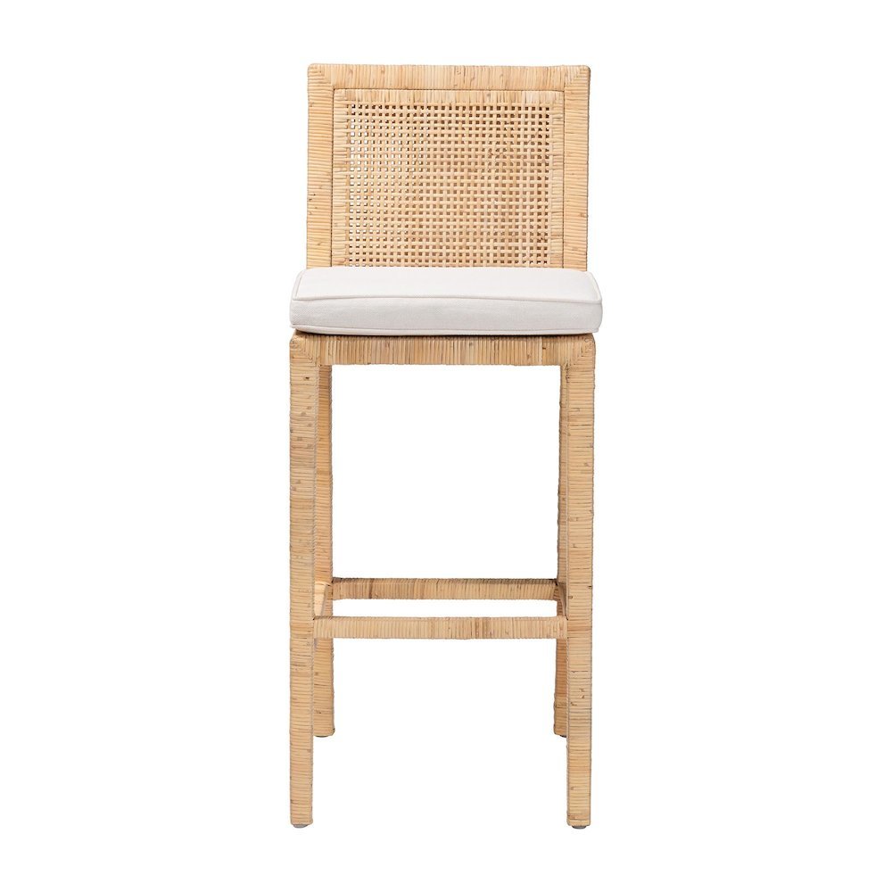 Sofia Bohemian Natural Rattan Bar Stool. Picture 12