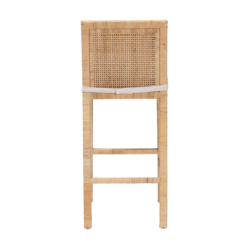 Sofia Bohemian Natural Rattan Bar Stool. Picture 14