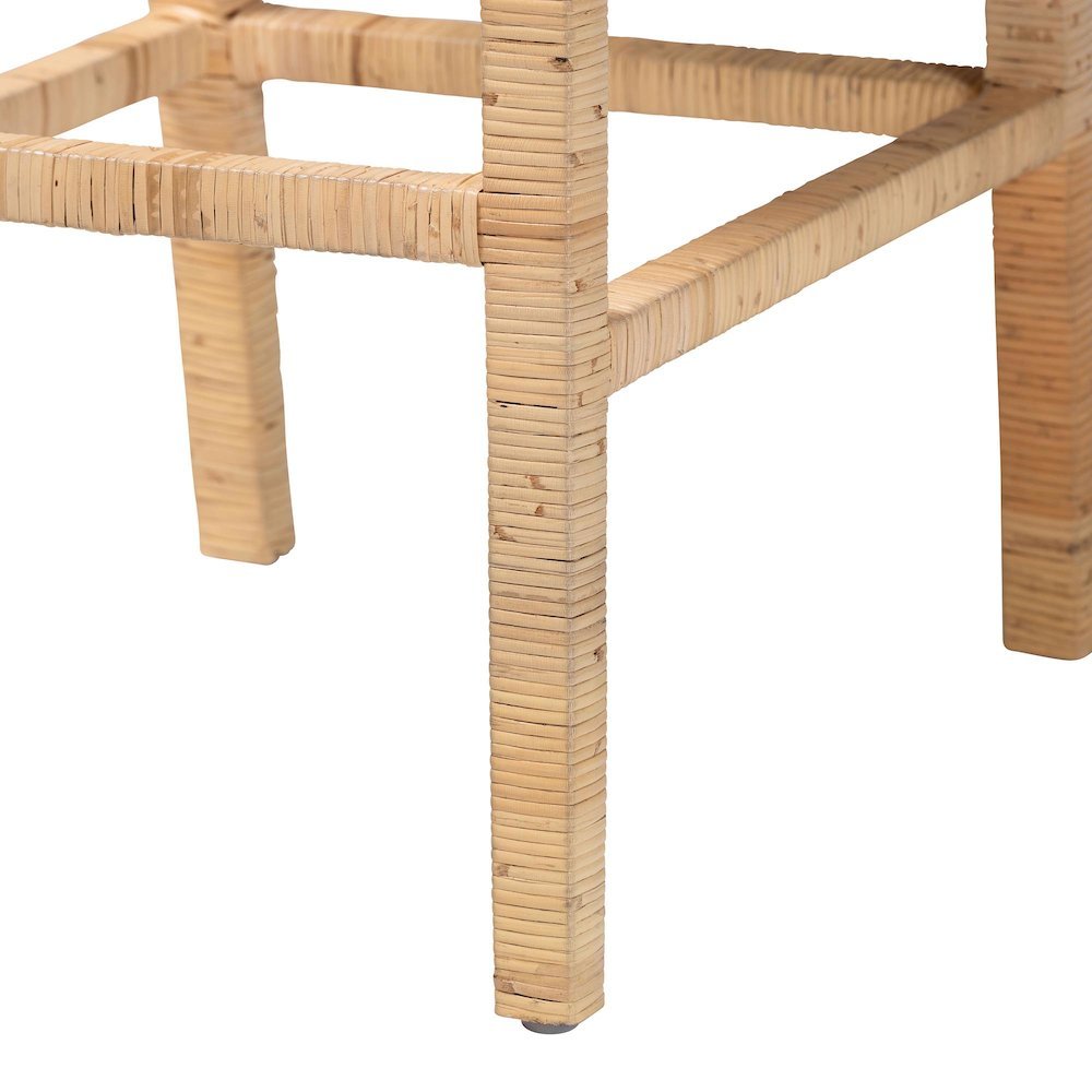 Sofia Bohemian Natural Rattan Bar Stool. Picture 16