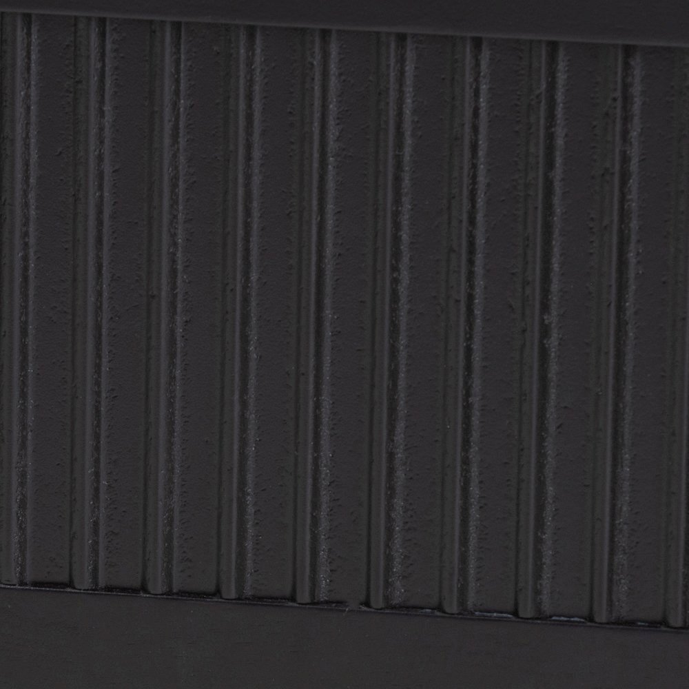 Primrose Mid-Century Black Fluted Wood King Size Canopy Bed. Picture 15