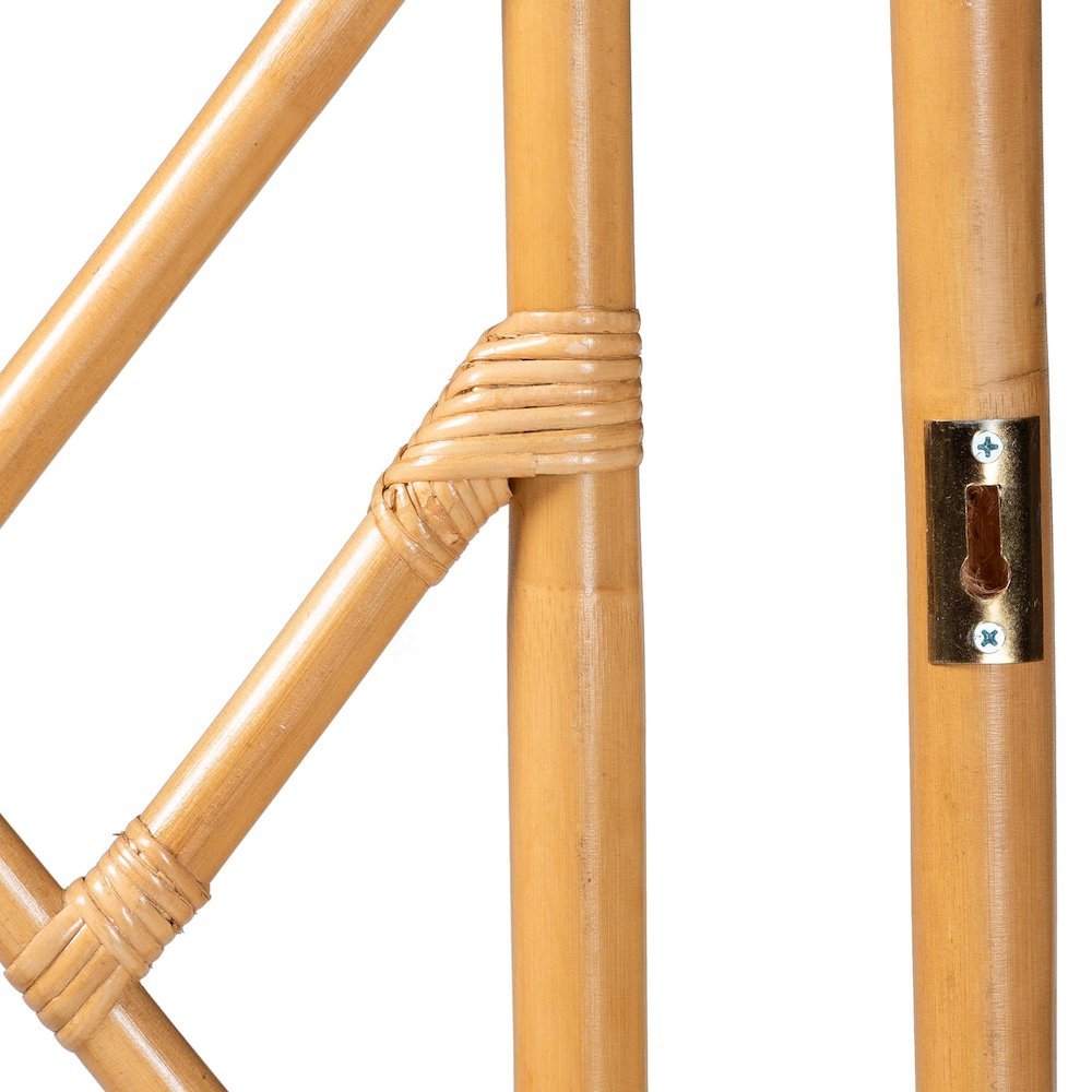 Karavo Bohemian Natural Rattan Queen Size Standalone Headboard. Picture 12