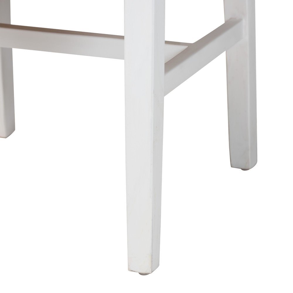 Talli Bohemian Paper Loom and White Mahogany Wood Dining Chair. Picture 16