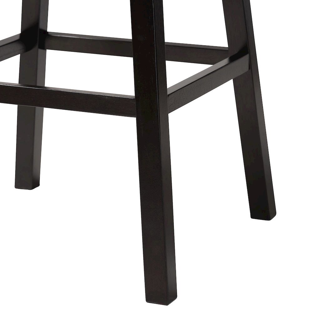 Leather Tufted Swivel Barstool with Nail heads Trim (Set of 2). Picture 14