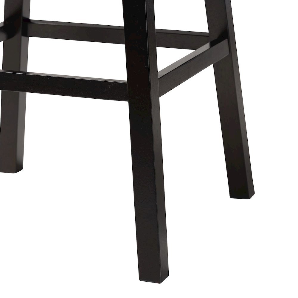 Leather Tufted Swivel Barstool with Nail heads Trim (Set of 2). Picture 14