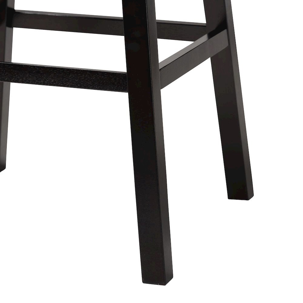 Leather Tufted 2-Piece Swivel Barstool Set with Nail heads Trim. Picture 14