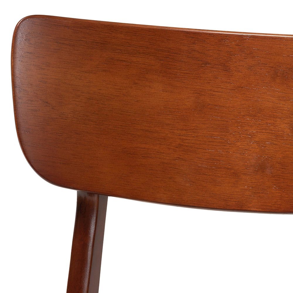 Scandinavian Style Dark Walnut Bent Wood Dining Side Chair (Set of 2). Picture 13