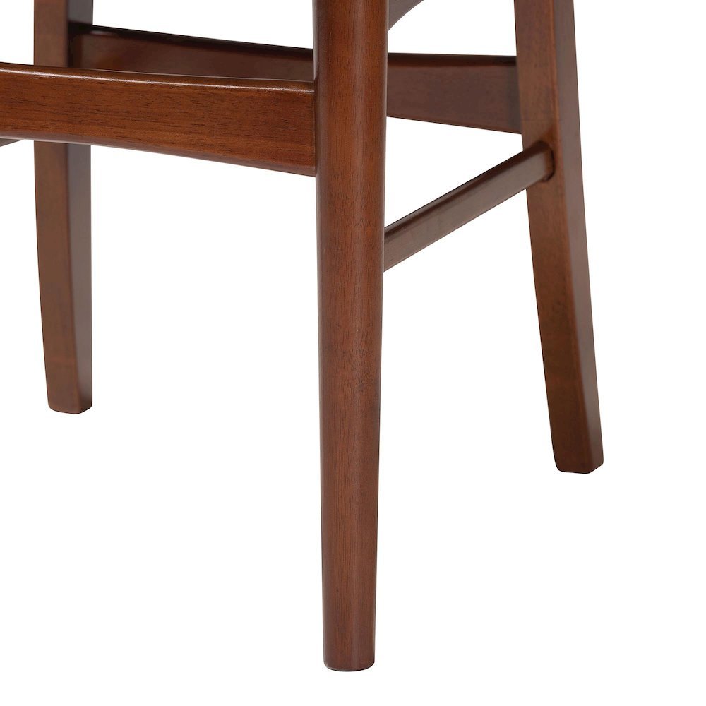 Scandinavian Style Dark Walnut Bent Wood Dining Side Chair (Set of 2). Picture 14